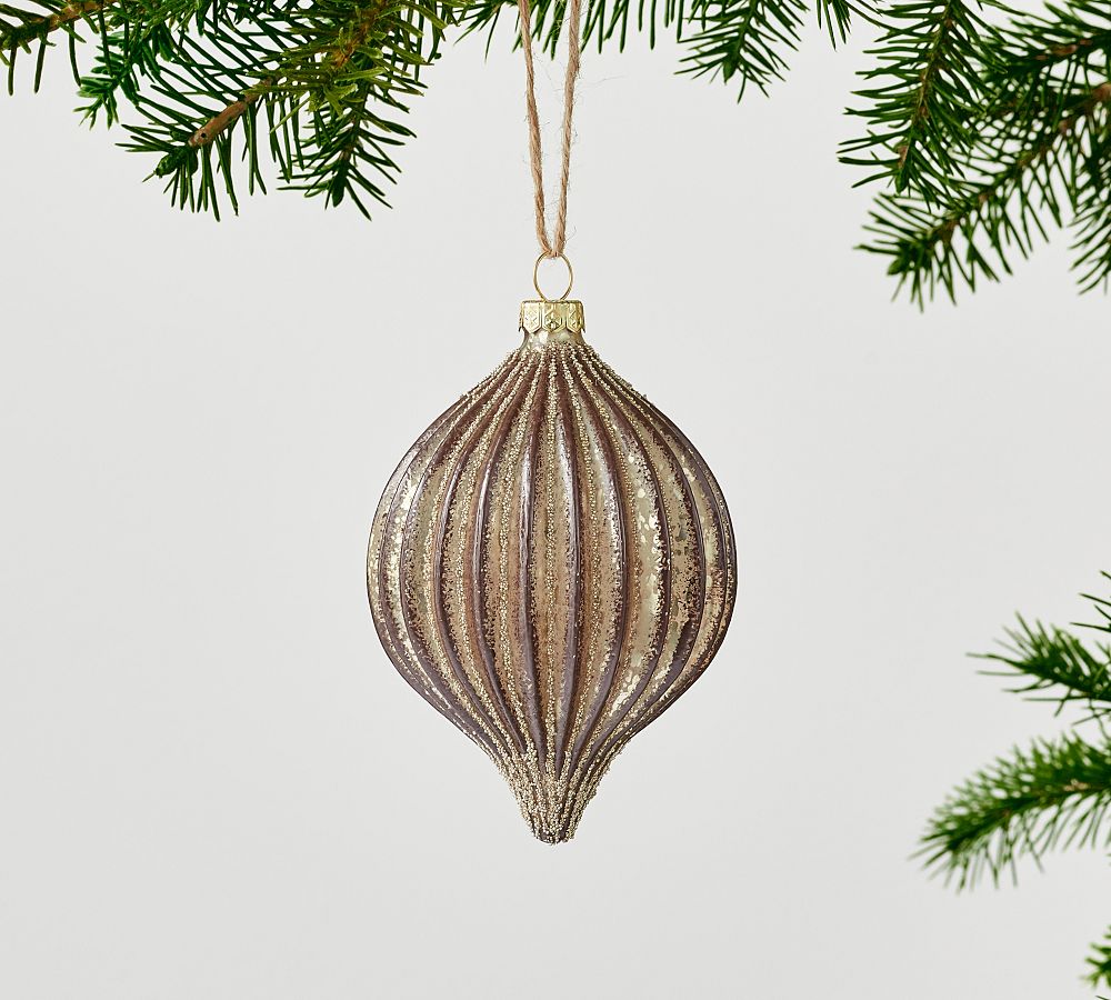 Bronze Ribbed Finial Ornament