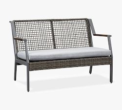 Klein Wicker Outdoor Bench