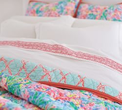 Lilly Pulitzer Shell of a Time Organic Percale Sheet Set