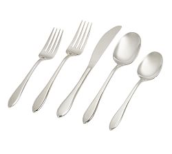 Peyton Curve Stainless Steel Flatware Sets | Pottery Barn