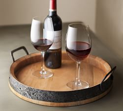 Barrel Top Serving Tray