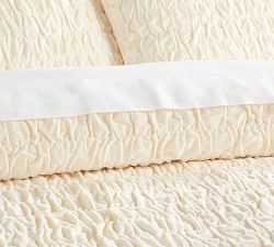 Ruched Velvet Coverlet &amp; Shams