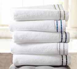 Pearl Embroidered 700-Gram Weight Bath Towel