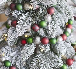 Mercury Red &amp; Green Beaded Garland