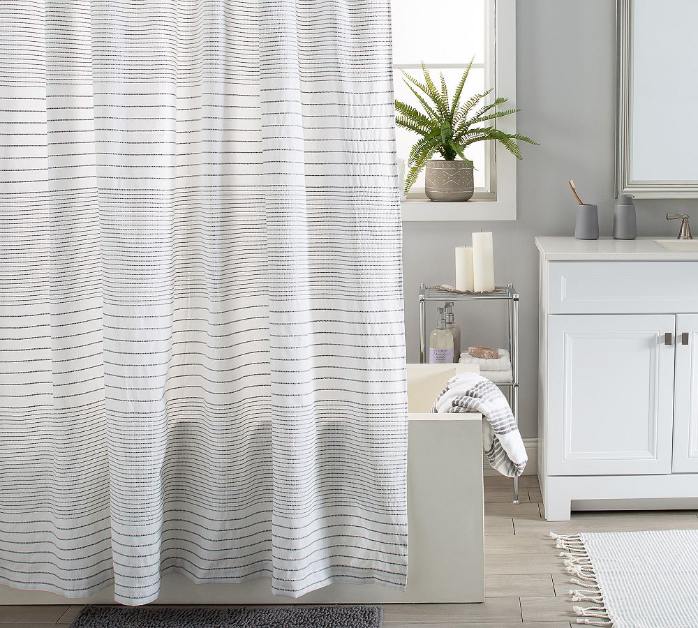 Laure Shower Curtain | Pottery Barn