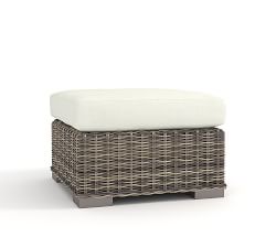 Huntington All-Weather Wicker Ottoman (27&quot;)