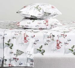 Snowman Percale Sheet Set