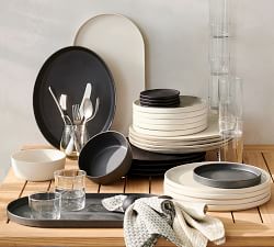 Mason Modern Outdoor Melamine 12-Piece Dinnerware Set