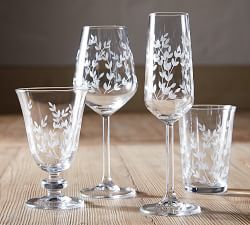 Etched Glasses, Set of 4