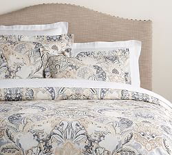 Open Box: Celeste Damask Percale Duvet Cover