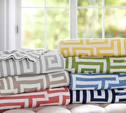 Greek Key Throw Blanket