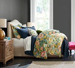 Pottery Barn selling Lila Reversible Organic Percale Gray Shams EURO