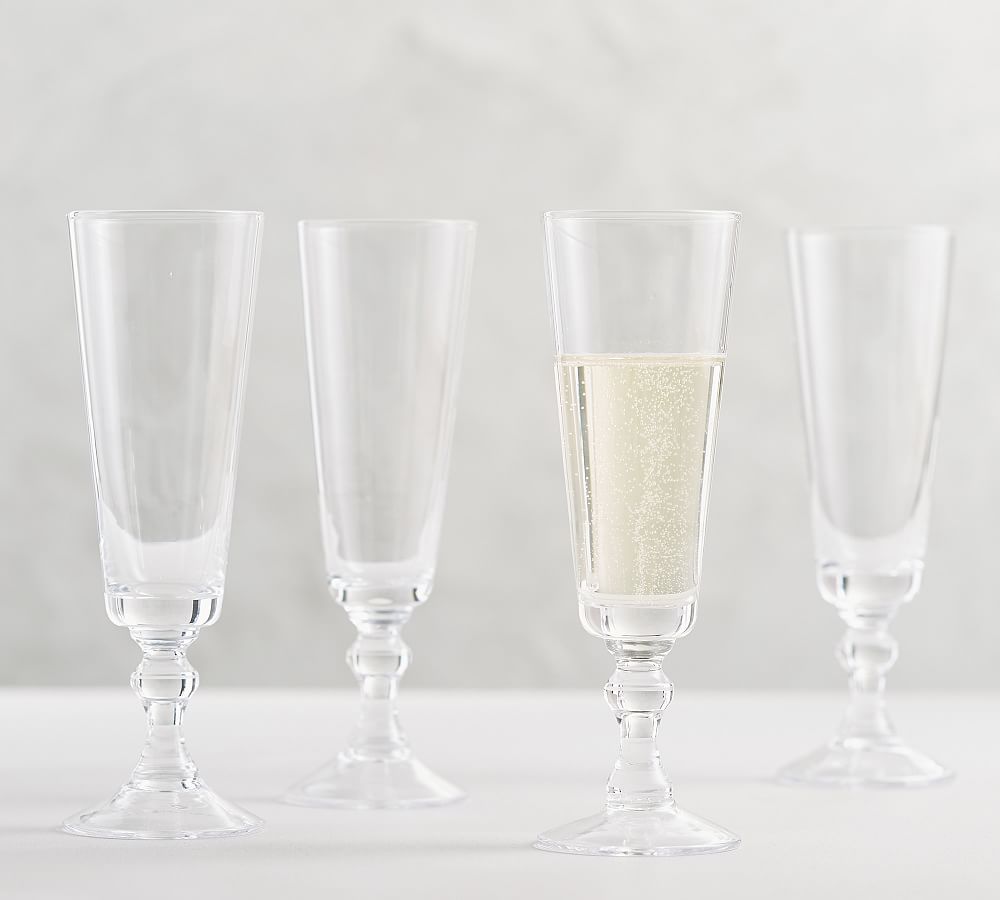 Pottery Barn Champagne Flutes