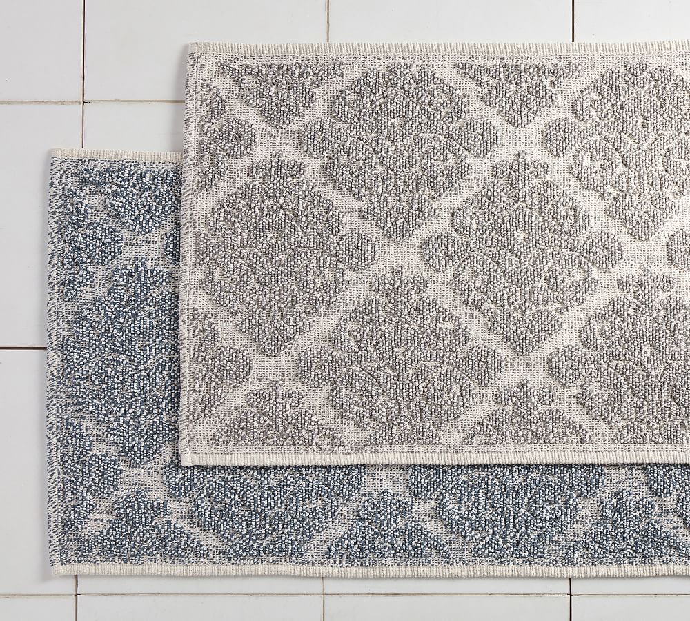 Isella Sculpted Bath Mat | Pottery Barn