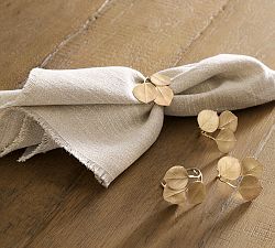 Michael Michaud Eucalyptus Handcrafted Napkin Rings - Set of 4