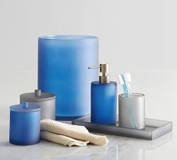 Serra Mix and Match Bath Accessories - Navy Blue