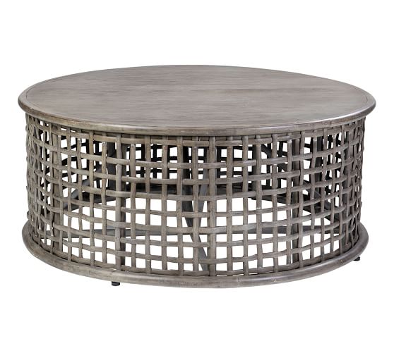 Rattan Round Coffee Table | Pottery Barn