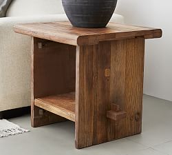 Easton Square Reclaimed Wood End Table (24&quot;)