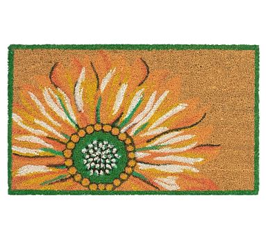 Painterly Sunflower Doormat | Pottery Barn