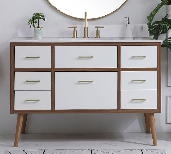 Engineered Marble Vanity Backsplash | Pottery Barn