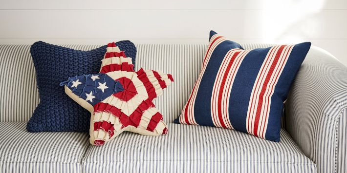 Americana Star Shaped Pillow Pottery Barn