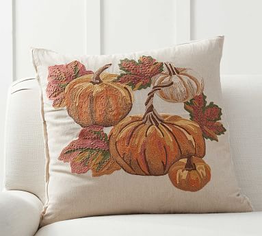 Pottery barn pumpkin online pillow