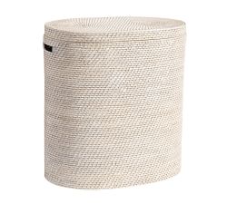 Tava Handwoven Rattan Divided Hamper