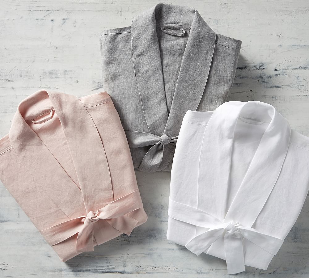 Belgian Flax Linen Robe | Pottery Barn