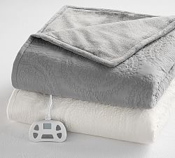 Pottery barn heated blanket sale