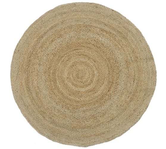 Round Braided Jute Rug 