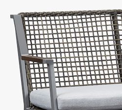 Klein Wicker Outdoor Bench