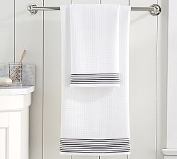 Striped Dobby Waffleweave Towel