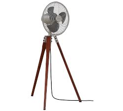 Arden Floor Fan, Satin Nickel