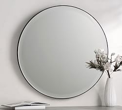 Madalyn Round Beveled Edge Wall Mirror - 36&quot;