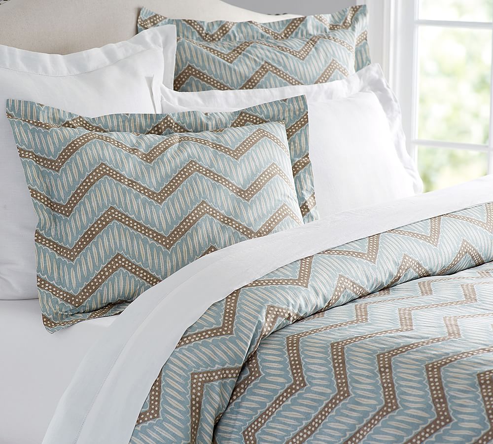 Sidney Chevron Duvet Cover &amp; Shams