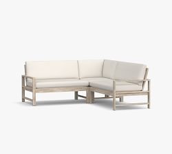 Indio Eucalyptus 3-Piece Loveseat Outdoor Sectional (78&quot;)