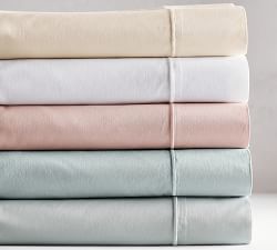 PB Organic 350-Thread-Count Sateen Sheet Set