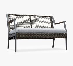 Klein Wicker Outdoor Bench