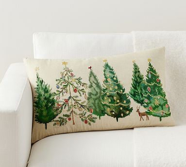 Christmas lumbar pillow hotsell