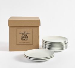 Caterer's Box Coupe Porcelain Salad Plates - Set of 12