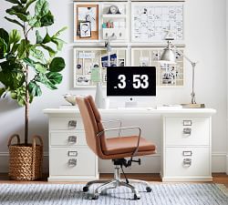 Nash Leather Swivel Desk Chair