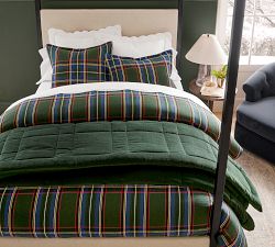 Stewart Plaid Cotton Duvet Cover