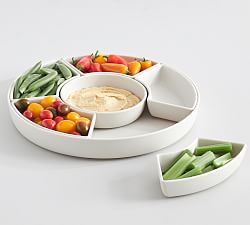 Mason Modern Outdoor Melamine Multi-Sectioned Serving Platter