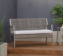 Klein Wicker Outdoor Bench