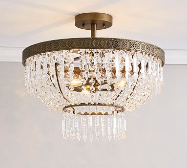 Top Pottery Barn Crystal Accent Light