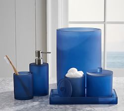 Serra Mix and Match Bath Accessories - Navy Blue