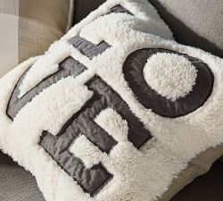 Love Sherpa Pillow Cover