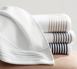 Striped Dobby Waffleweave Towel