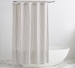 Wheaton Striped Organic Shower Curtain