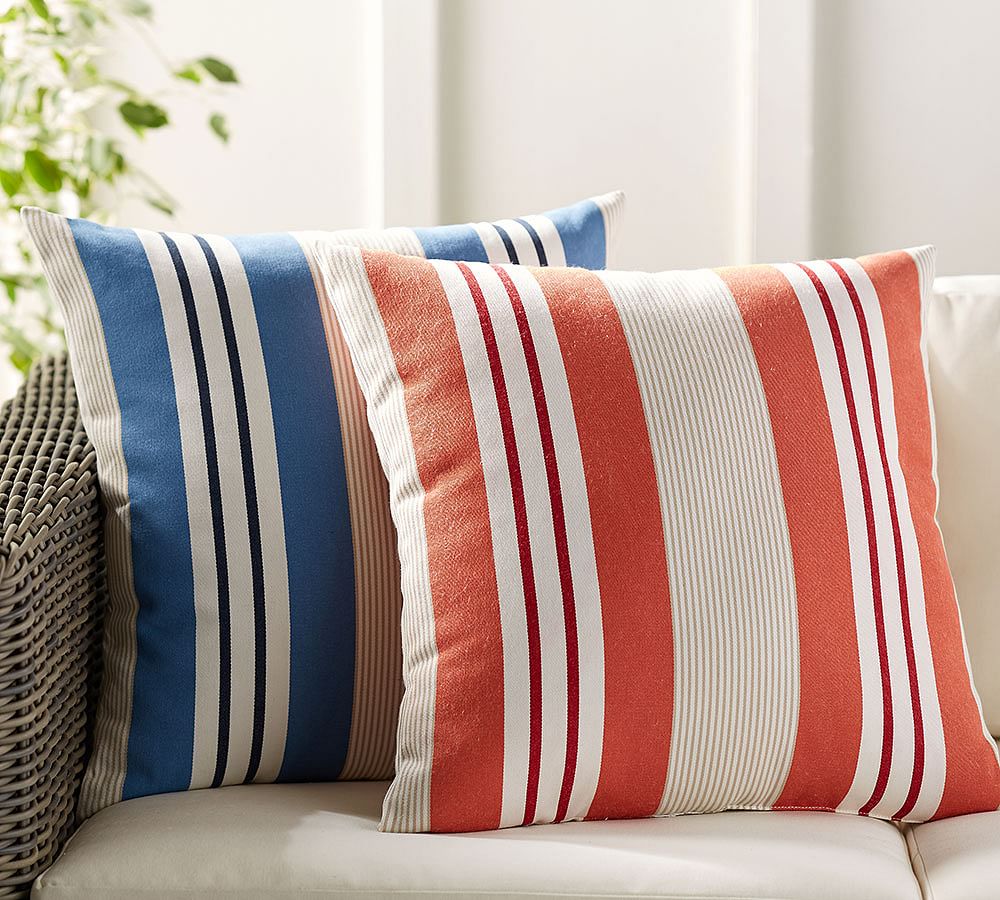 Ryder Striped Outdoor Pillow